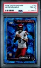 2024 TOPPS CHROME SAPPHIRE #201 JAYDEN DANIELS PSA 8