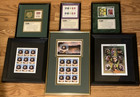 VINTAGE Grateful Dead Jerry Garcia Framed Stamp Collection- Lot of 6 + COA — photo 1