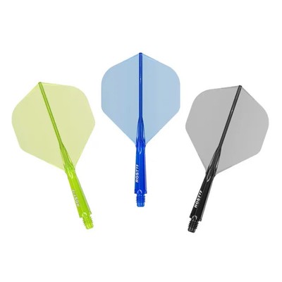 CUESOUL ROST77 Integrated Shaft Flight Big Standard Shape Long Transparent B/B/G