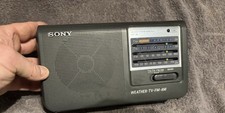 Sony ICF-36 Portable Radio Weather/TV/AM/FM 4-Band Portable Radio Works Great