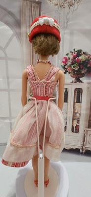 fitted lace wedding dress Barbie x Unique Vintage Red Hearts Loving You Swing Dress XL/14-16