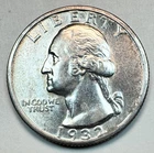 1932 S SILVER WASHINGTON QUARTER * KEY DATE* MS+NR #64802