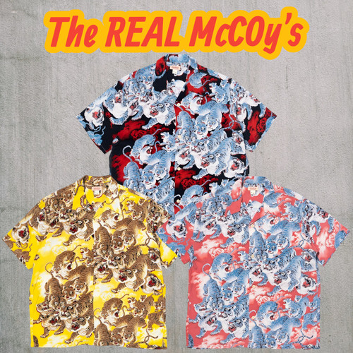 THE REAL McCOY'S JOE McCOY MS25900 HAWAIIAN SHIRT HYAKU-TORA XS-XL Japan NEW