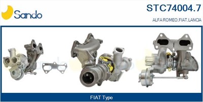 Turbocompressor, Aufladung STC74004.7 SANDO Für FIAT LANCIA ALFA ROMEO