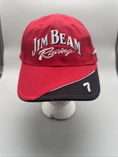 Jim Bean Racing Ball Red Cap Hat #7 Robby Gordan