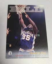 1997 Score Board Autographs #NNO Dametri Hill RC UNIVERSITY OF FLORIDA