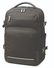 Travel Computer Black Backpack For Men and Woman 18" w/ Luggage Passthrough