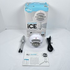 Logitech Blue Snowball iCE USB Condenser Microphone Cardioid PC Mac - White