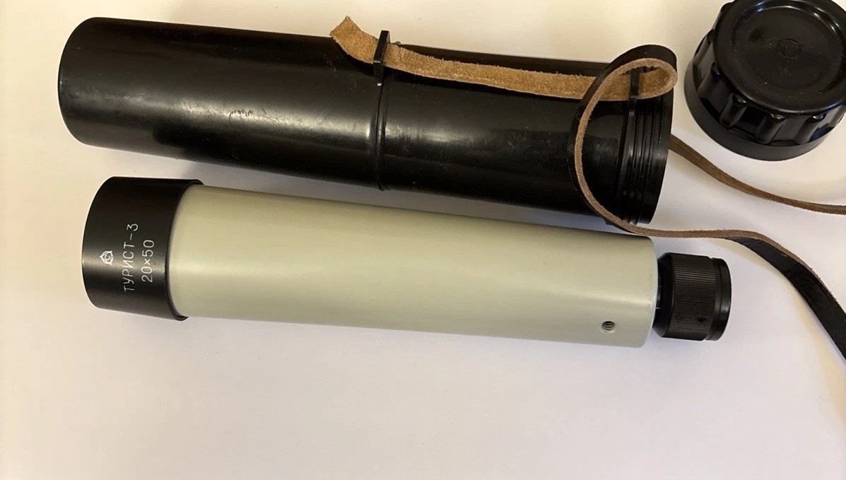 Tourist-3 TYPNCT-3 20x50 Russian telescope, light Gray With case
