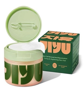 JIYU Korean Skincare Anti-Aging Toner Pads dark Spot Wrinkle Minimizing 100pads