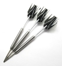 Predator Silver TR 90 Tungsten Steel Tip Darts 26g Extras Includes Tracking