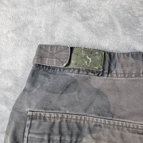 Volcom Shorts Herren Größe 34 grau Cargo Camouflage verstellbare Taille Limbo Lambo Knopf - Bild 9 von 23