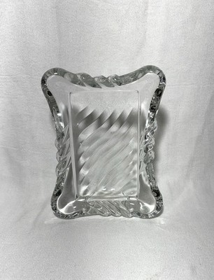 Mikasa Crystal Twist Collection 3x5 Picture Frame No Chips or Cracks Excellent