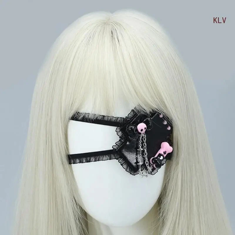 Gothic Lolita Augenmaske Verführerisch Damen Maskerade Kostüm Accessoire - Bild 4 von 4