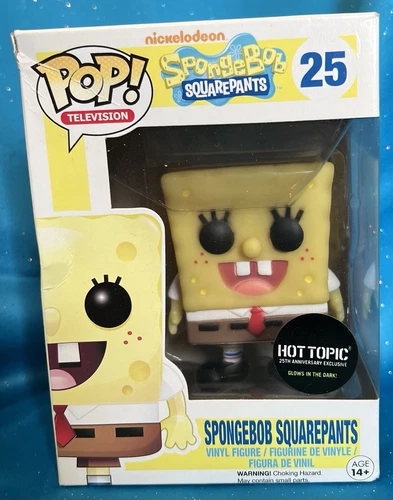 Funko Pop! - Spongebob Squarepants (Hot Topic - Glow in the Dark) - #25