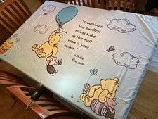 Winnie The Pooh Backdrop/Tablecloth 46  x 70  Cloth Pastels Baby Shower Party