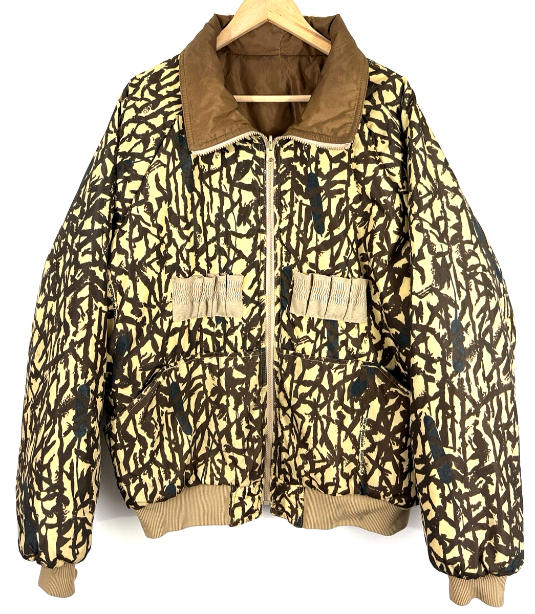 VTG 1987 Columbia Men's Large Cat Tails Camo Reversible 3M Hunting