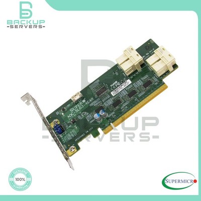 AOC-SLG3-4E4R SuperMicro 4-Port Gen-3 PCI-E x16 Internal NVMe Host Bus Adapter