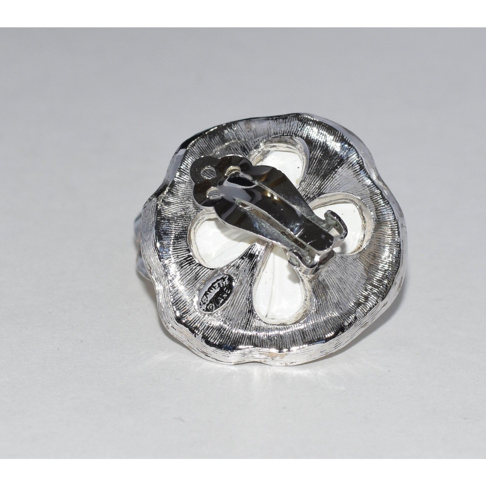 KENNETH JAY LANE Vintage Flower and Rhinestones C… - image 3