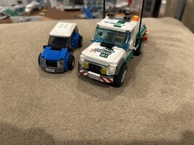 LEGO CITY: Tow Truck (60081) & (60017) Flatbed Truck-100% Complete-Free Ship!