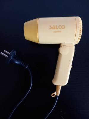 SALCO Small Reise-Haartrockner, 1.200 Watt, Griff zusammenklappbar