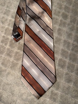 Sun River Necktie Blue Black White Stripe Classic Business Style Mens One Size