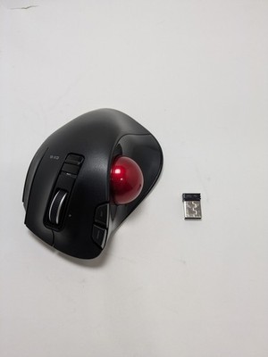 ELECOM EX-G Trackball Mouse, 2.4GHz USB Wireless, Ergonomic Design, Thumb Smooth