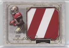 2014 Topps Museum Collection Jumbo Relics Gold 19/25 Carlos Hyde #MJR-CH uk2