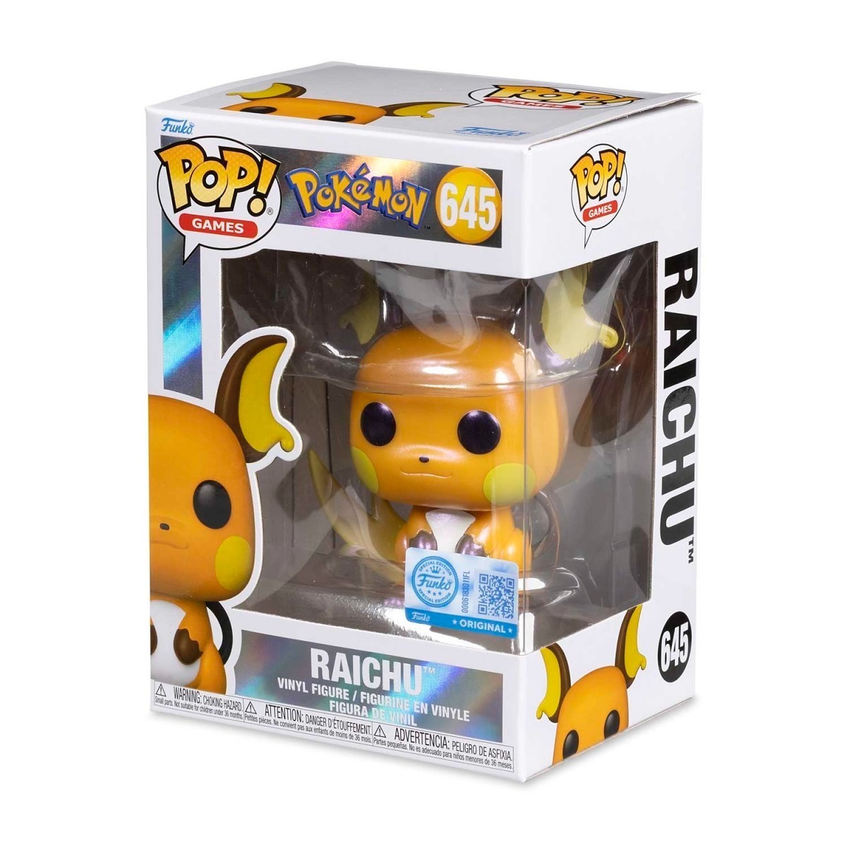 Pop! Juegos - Pokémon - Raichu - Figura Funko #645