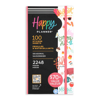 The Happy Planner- Mega Value Pack Stickers 100 Sheets - SEASONAL