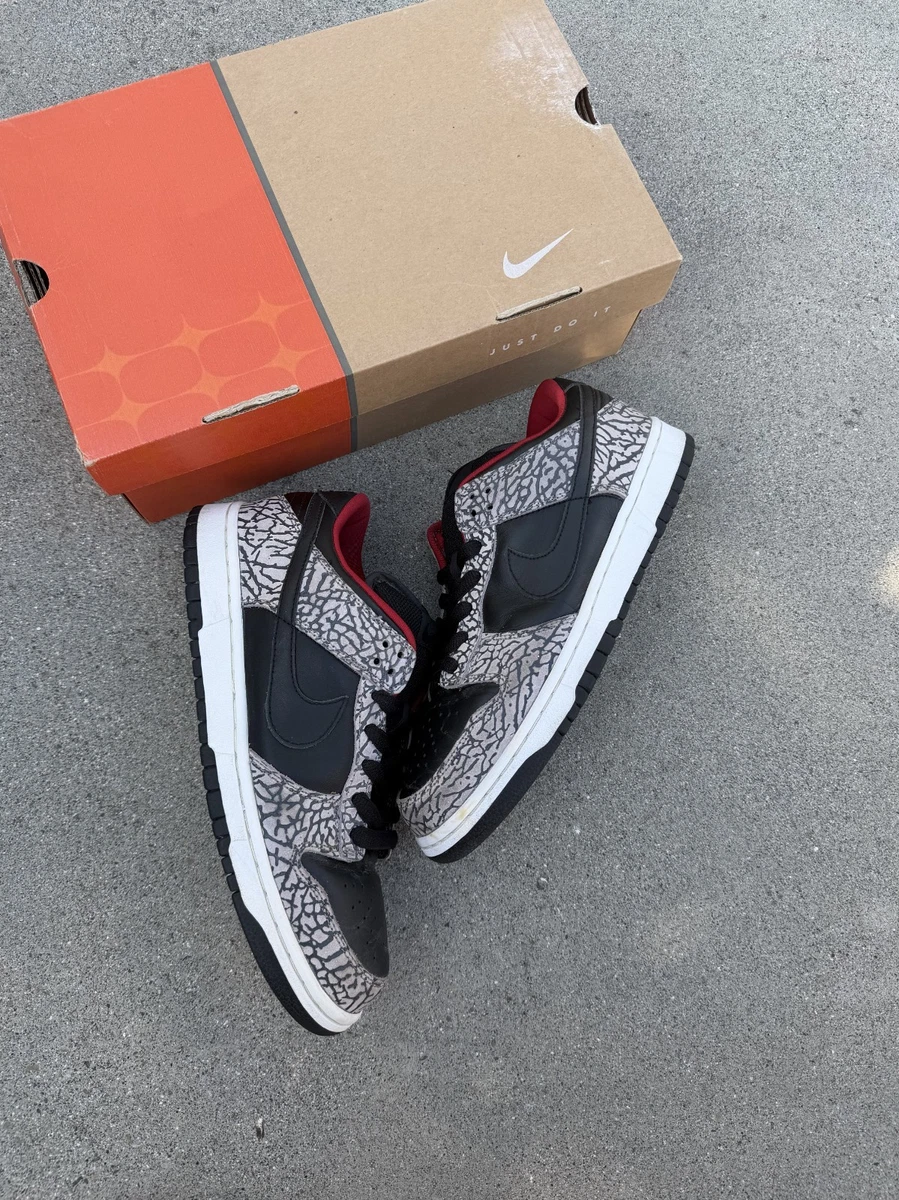 Nike Supreme x Dunk Pro SB Low Black Cement for Sale