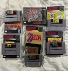 SNES game lot of 6 Zelda Sim City Beavis Tiny toons for Super nintendo console