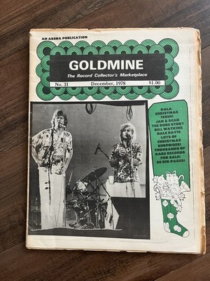 Goldmine Magazine JAN & DEAN   December 1978  No. 31