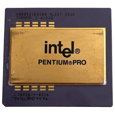 Intel Pentium Pro KB80521EX200 SL22T CPU 200MHz Sockel 8 Vintage Prozessor