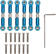 RC Car Link Rod, Truck Upgrade Parts Metal Steering Linkage Rods Arm... 