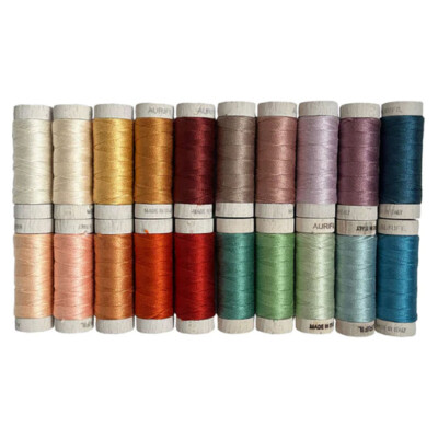 NEW Aurifil Thread 20 SMALL SPOOLS 100% COTTON 8WT (38yds/35mt each) Evolve