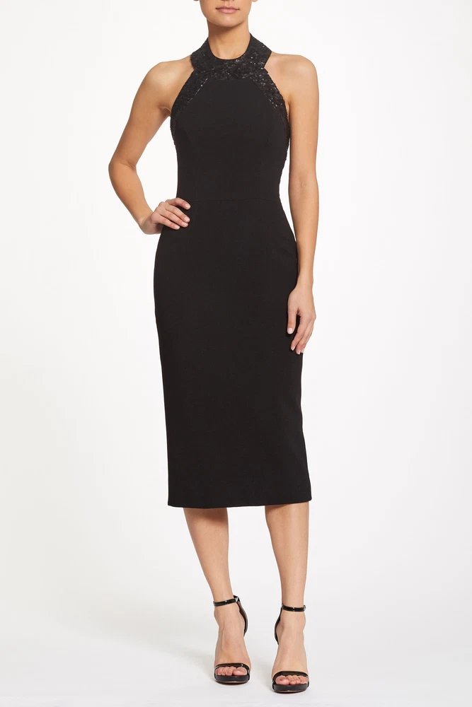 Dress the population cleo clearance halter
