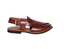 Handstitched Men's Genuine Brown Peshawari Chappal Pure Leather Men's Sandal Men