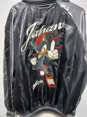 Sukajan Sonic the Hedgehog Shadow Outerwear Embroidery Jacket