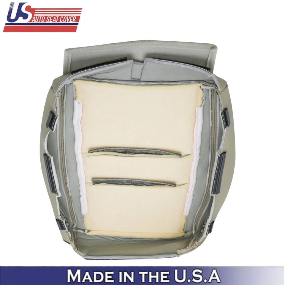 Fundas de asiento delanteras de cuero sintético Light Frost 2011-2021 para Jeep Grand Cherokee Foto 3 de 4