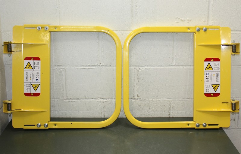 PARTIAL - PS Doors Safety Steel Double Swing Gate LSGDBL-21-PCY, 40 PARTIAL - PS Doors Safety Steel Double Swing Gate LSGDBL-21-PCY, 40