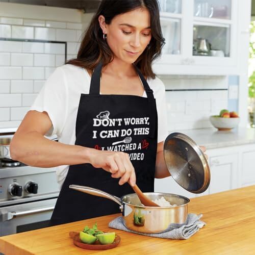 Funny Apron for Men Women, Father's Day Gifts, Gifts for Mom,Birthday Gifts for - Picture 7 of 7