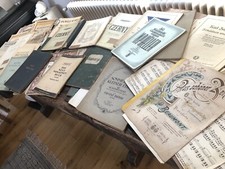 Lotto spartiti antichi antiquari spartiti per pianoforte pianoforte parzialmente 100 anni