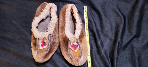 Vintage Icelandic Moccasins ~ Felt & (Reindeer or Caribou)