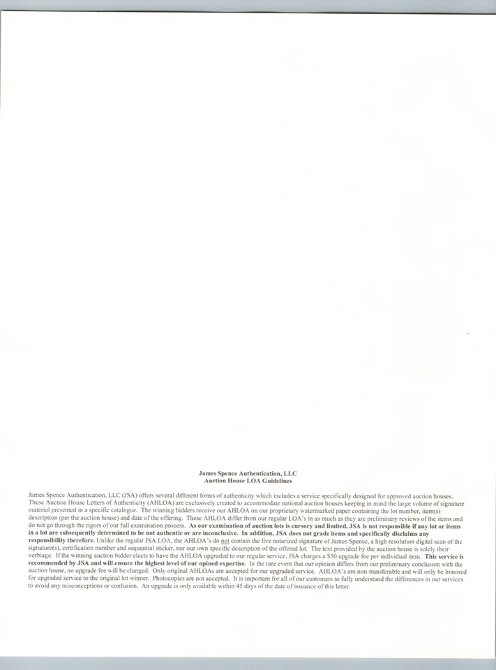 Dizzy Dean HOF Signed 3x5 Index Card Autograph Auto Signature JSA LOA - Image 4 of 4