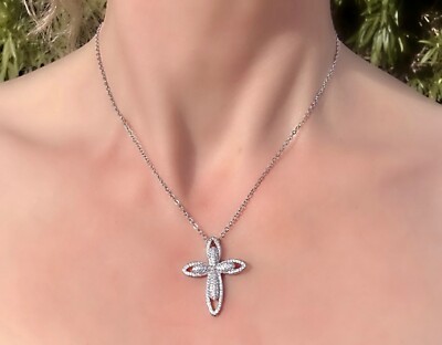 14k White Gold Plated 1Ct Round Cut Lab-Created Diamond