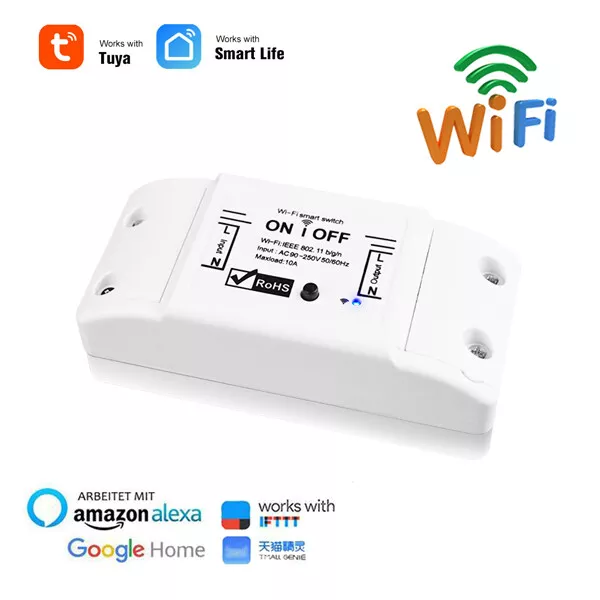 TUYA Smart Life APP Wifi Smart Switch ON/OFF Module Timer Control