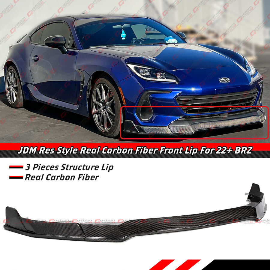 For 2022-2025 Subaru BRZ ZD8 Carbon Fiber 3pc RS Style Front