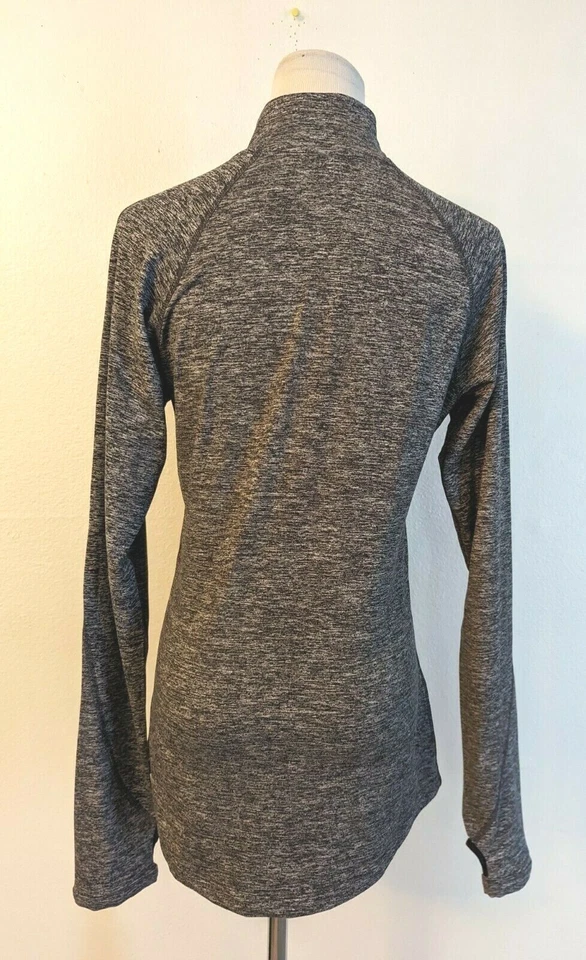 Nike Dri Fit Mujer Talla S Oregon Ducks 1/4 Cremallera Pullover Camisa ls Gris N Negro 2612 Foto 3 de 4