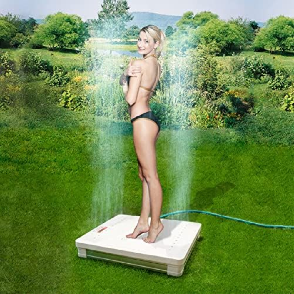 Mauk Step Action - Doccia a Pavimento per Piscina, 60 x 55 x 10 cm, Attacco a Tu